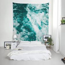 Water Tapestry Nautical Tapestry Turquoise Wall Art Abstract Wall Hanging Wall Decor Lightweight Wall Art Photography Fabric Ul057 With Images Turquoise Wall Art Bedroom Decor Turquoise Walls
