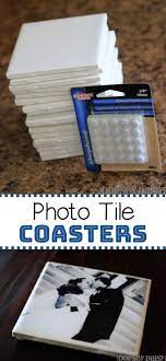 Great Gift Idea These Easy Diy Photo Coasters Are Super Cheap To Make Basteln Basteln Cheap Coasters Cheap Diy Crafts Photo Tile Coasters Diy Coasters