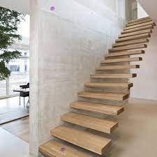 Modern Floating Stairs With Invisible Stringer View Floating Stairs Mansion Product Details From Hangzhou Mansion Material Co Ltd On Alibaba Com