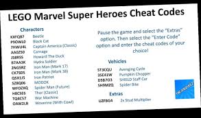 Lego marvel's avengers is the second installment in the lego marvel video game series which was released on january 26, 2016. Lego Marvel Super Heroes Extras Codes Marvel Super Heroes Game Lego Marvel Super Heroes Lego Marvel
