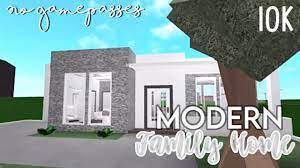 Bloxburg 10k No Gamepass Modern Family Home Youtube In 2021 House Layouts Modern Family Home And Family