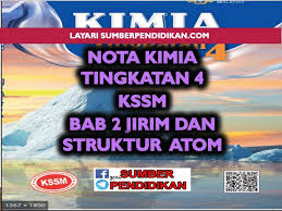 Nota Kimia Tingkatan 4 Bab 2 Jirim Dan Struktur Atom Sumber Pendidikan