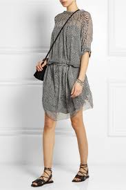 Etoile Isabel Marant Robe En Mousseline De Soie Imprimee Danbury Net A Porter Com Silk Chiffon Dress Dresses Silk Chiffon