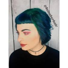 Blue Hair With Green Roots Green Roots Blue Hair Instagram Posts