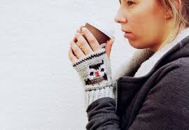 Crochet Owl Fair Isle Mitts Crochet pattern by Tanya Eberhardt