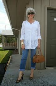 Choose loose tops over tight ones. Clothes For Women Over Sixty