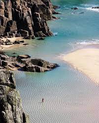 Glorious Britain On Instagram Yes This Is In Britain It S The Stunning Pedn Vounder Beach In Cornwall Look At Cornwall Beaches British Beaches Pedn Vounder