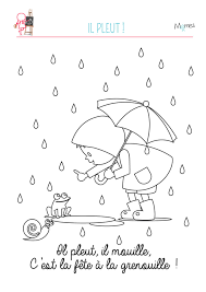 Coloriage Automne Il Pleut Il Mouille Coloriage Automne Coloriage Coloriage Chouette