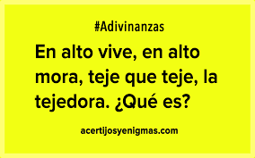 Su mochila se cayó y se desordenaron las imágenes. 9 Adivinanzas Que Exigen Respuestas Faciles