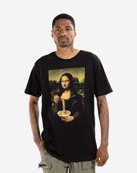 Shop Graphic Tees Mona Lisa Ramen Tee 99-380-F95 black | SNIPES USA