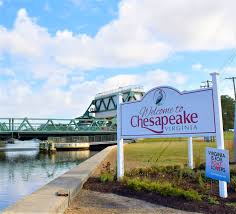 Neighborhood and waterfront view representing Chesapeake Virginia