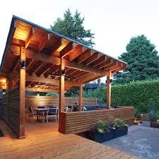 Posts on the outside (set back from corner). How To Design The Deck Of Your Dreams This Old House