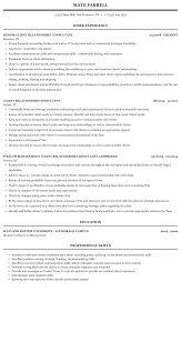 Receive inbound calls and transferred sales leads (no cold calling) from sun life's group benefits members who are leaving their employer. Client Relationship Consultant Resume Sample Mintresume