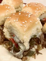 But of course you can use beef steaks as however there are options such as gluten free rolls or wraps found in most grocery stores and there are plenty of tasty low fat cheese options out. Crock Pot Philly Cheese Steak Sliders Sidetracked Sarah