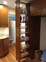 Does anyone have pictures of mixed cabinets. Better Arrangement With Sliding Kitchen Cabinets Vertical Sliding Rack Multi Function Pantry Cabinet Pantry Shelving Kitchen Cabinet Storage