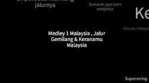 Di kamar ini ku duduk sendiri. Instrumental Lirik Medley 1 Malaysia Jalur Gemilang Keranamu Malaysia By Syam Tajuddin