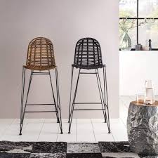 rattan bar stools  vintage
