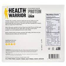 They have one single mission: Health Warrior Superfood Protein Bar Lemon Goldenberry 12 Bars 50 G Each Iherb