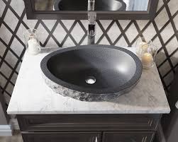 866 natural gray granite vessel sink