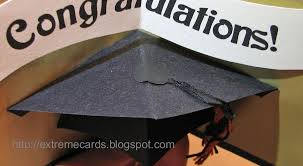Using hot glue, attach the cardboard to the top of the bucket. Graduation Cap Pop Up Card Tutorial