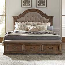 Provides extra secure connections, reducing shifting and squeaking. Liberty Furniture Haven Hall 685 Br Oksb Traditional King Upholstered Storage Bed Coconis Furniture Mattress 1st Upholstered Beds