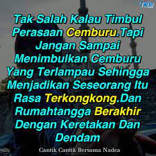 Memang ada kebenarannya cemburu itu tanda sayang. Cemburu Tanda Sayang Rumahtangga Bahagia Selamanya Facebook