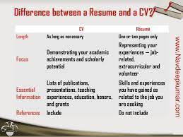 Although the terms cv and resume are thrown around interchangeably, they are not synonymous, and there is a significant difference between them. What Is The Difference Between A Resume And A Cv Sablon