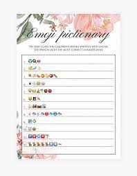 The object of this baby shower game is to look at the lines of emojis and guess which nursery rhyme they represent. Gender Neutral Emoji Pictionary Baby Shower Game By Free Printable Baby Shower Emoji Game Hd Png Download Kindpng