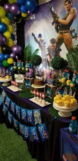 Fortnite Birthday Party Fortnite Party Ideas Fortnite Dessert Table 50thbirthdaypartydec Birthday Party Tables 7th Birthday Party Ideas Boy Birthday Parties