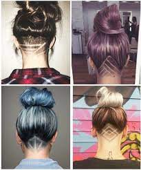 3 Shaved Lines Undercut Long Hair Hair Styles Undercut Hairstyles