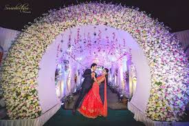 Pin By Shalini Shinde On Decorations Wedding Entrance Decor Indian Wedding Decorations Wedding Hall Decorations