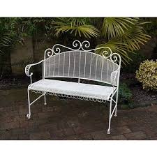 Banc De Jardin En Metal Fil Blanc Http Www Maisondunreve Com Mobilier De Jardin Bancs Et Banquettes De Jardin Banc De Jardin En Metal Fil Blanc Html