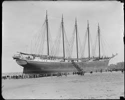 Crowd To See Grounded Schooner Nancy At Nantasket Beach Digital Commonwealth 1927 Old Sailing Ships Tall Ships Sailing Ships
