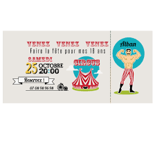 On a 18 ans qu'une seule fois dans la vie et cela mérite une fête. Carte Anniversaire Invitation 18 Ans Faire Part Magnet