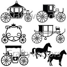 Horse Drawn Carriages Silhouettes Vector Svg Etsy In 2020 Silhouette Vector Horse Carriage Horse Drawings