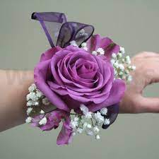Prom Corsage With Purple Rose Corsage Prom Prom Flowers Corsage Purple Roses