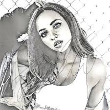 Jade Thirlwall Drawing Sketch Print Wall Art Illustration Jade Thirlwall Celebrity Drawings Little Mix Girls