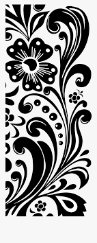 Wedding invitation symbols new clipart for hindu wedding in hindu. Vector Black And White Download Flower Border Clipart Blank Wedding Invitation Templates Black And White Free Transparent Clipart Clipartkey