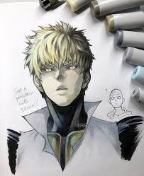 Pin By Sarah02 On Genos One Punch Man Anime Drawing Styles One Punch