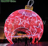 Outdoor Christmas Ornament Outdoor Large Commercial IP65 3D ...