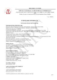26/1990 privind registrul comerţului, republicată, cu modificările şi completările ulterioare şi a legii. 355 2 0 1 4 0 5 0 9 1 Oficiul National Al Registrului Comertului
