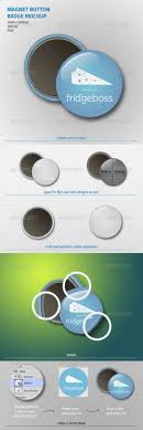 Magnet Button Badge Mockup Pin Button Badges Mockup Button Badge