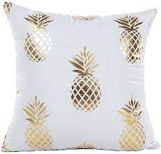 I obtained my styrofoam at a warehouse that focuses on packing components. Amazon Com 4th Emotion Gold Pineapple Throw Pillow Case Cushion Cover 18 X 18 Inch Polyester Home Kitchen