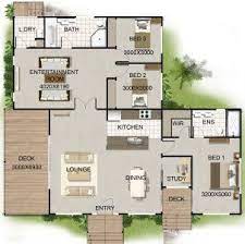 3 Bedroom Study Home Plan Bedroom House Plans House Plans Australia Country House Plans