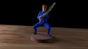 Stylized collectable stands 3 ¾ inches tall, perfect for any yu yu hakusho fan! Artstation Kuwabara 3d Design Yu Yu Hakusho Joseph Learoyd