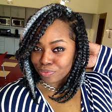 15 Photos That Prove Bob Box Braids Are The Hottest New Protective Style Trend Jumbo Box Braids Short Box Braids Box Braids Bob