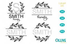 Download Family Name Split Monogram Bundle Svg 809861 Cut Files Design Bundles