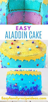 Birthday Cake Recipe Ideas Aladdin Cake Recipe Easy Disney Birthday Party Food Idea This Aladdin Cake Is Easy To Make And Quite Beautiful You Re Aladdin Cake Birthday Party Food Cake