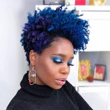 Dark curls will not look too provocative, on the contrary, they'll give the image some pink or purple tips look beautiful in light strands. 11 Exotic Blue Hairstyles For Black Girls Hairstylecamp