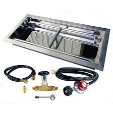 Fire pit enhancement glass, stainless steel burner rings, on off valves, outdoor gas logs, gas hook up. Etco Stainless Steel Drop In Propane Gas Fire Pit Burner Kit Reviews Wayfair